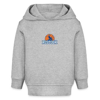 Rostock, meine Stadt! - Baby Organic Hoodie Baby Cruiser von Stanley/Stella - Grau meliert - Vorne
