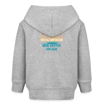Mein erster Urlaub - Baby Organic Hoodie Baby Cruiser von Stanley/Stella - Grau meliert - Hinten