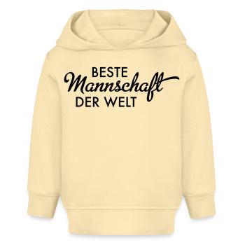 Beste Mannschaft der Welt - Baby Organic Hoodie Baby Cruiser von Stanley/Stella - Creme - Vorne
