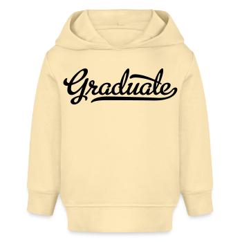 Diplômé - Sweat à capuche bébé bio Stanley/Stella - crème - Devant