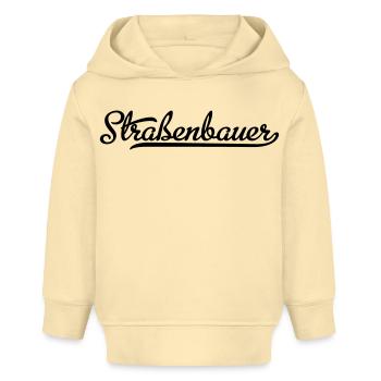 Straßenbauer - Baby Organic Hoodie Baby Cruiser von Stanley/Stella - Creme - Vorne