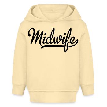 Sage-femme - Sweat à capuche bébé bio Stanley/Stella - crème - Devant