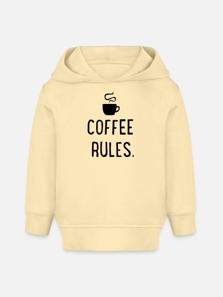 Coffee rules - Baby Organic Hoodie Baby Cruiser von Stanley/Stella - Creme