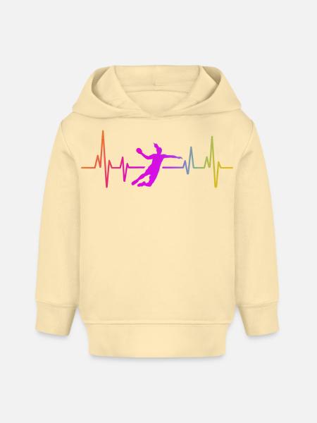 Handball Handballerin Frauen Handball - Baby Organic Hoodie Baby Cruiser von Stanley/Stella - Creme