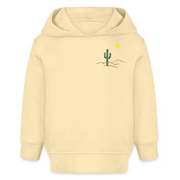 Cactus du désert au soleil - Sweat à capuche bébé bio Stanley/Stella - crème - Devant