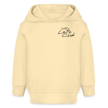 Little Latte Club - Design foncé pour le lait pour bébé - Sweat à capuche bébé bio Stanley/Stella - crème - Devant