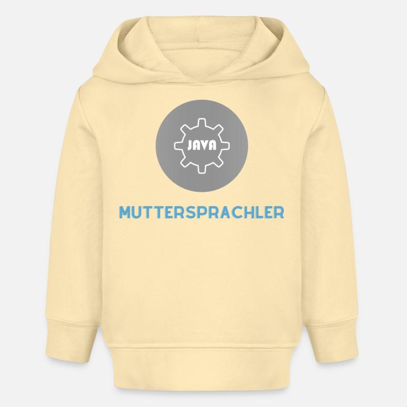 Native speaker: JavaScript Edition - Baby Organic Hoodie by Stanley/Stella - cream