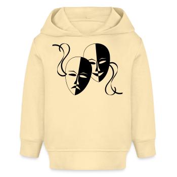 Maske, Masken, Maskierte, - Baby Organic Hoodie Baby Cruiser von Stanley/Stella - Creme - Vorne