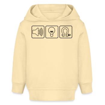 Sound Light Rigging Logo - Baby Organic Hoodie Baby Cruiser von Stanley/Stella - Creme - Vorne