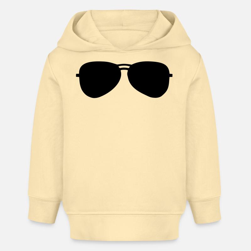 Lunettes de soleil - Sweat à capuche bébé bio Stanley/Stella - crème