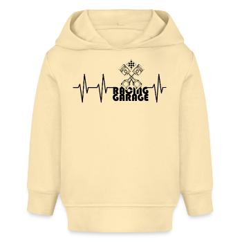 racing garage puls flagge Autos Kolben Auto icon - Baby Organic Hoodie Baby Cruiser von Stanley/Stella - Creme - Vorne