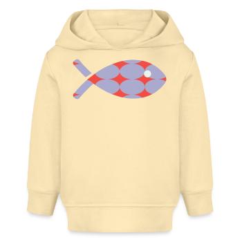 POISSON - Sweat à capuche bébé bio Stanley/Stella - crème - Devant