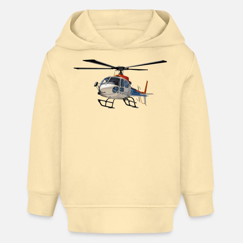Opérations d’hélicoptères - Sweat à capuche bébé bio Stanley/Stella - crème
