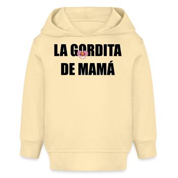 Mamas Molliger in SCHWARZ - Baby Organic Hoodie Baby Cruiser von Stanley/Stella - Creme - Vorne