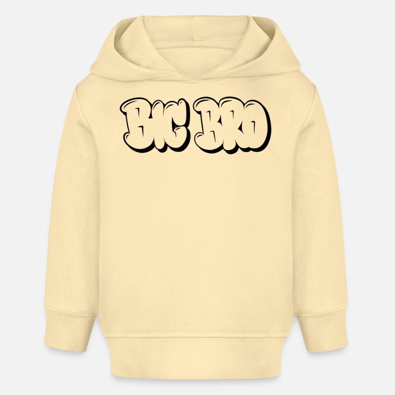 Grand Frère - Sweat à capuche bébé bio Stanley/Stella - crème