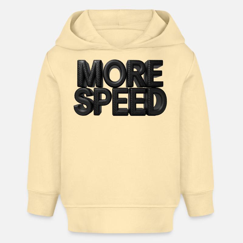 Plus de vitesse - Sweat à capuche bébé bio Stanley/Stella - crème