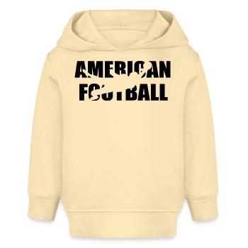 Classic American Football Design – Power & Tea - Baby Organic Hoodie by Stanley/Stella - cream - Front