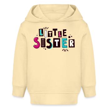 Kleine Schwester - Baby Organic Hoodie Baby Cruiser von Stanley/Stella - Creme - Vorne