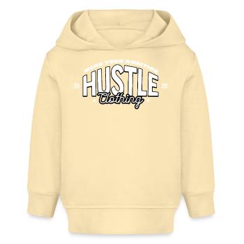 Hustle Attitude Logo Print - Baby Organic Hoodie by Stanley/Stella - cream - Front