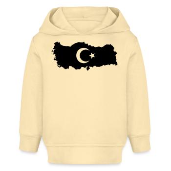 Aperçu de la Turquie - Sweat à capuche bébé bio Stanley/Stella - crème - Devant