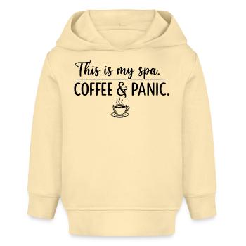 Kaffee- und Panik-Spa - Baby Organic Hoodie Baby Cruiser von Stanley/Stella - Creme - Vorne