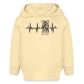 Ballettschuhe Herzschlag - Baby Organic Hoodie Baby Cruiser von Stanley/Stella - Creme - Vorne