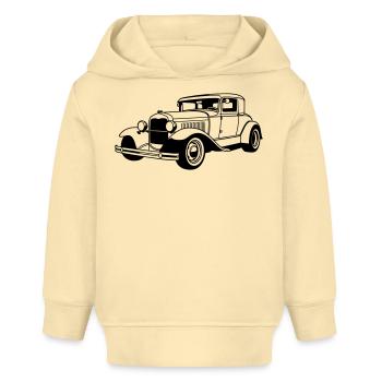 Classic Car - Baby Organic Hoodie by Stanley/Stella - cream - Front