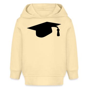 Casquette de remise des diplômes - Sweat à capuche bébé bio Stanley/Stella - crème - Devant
