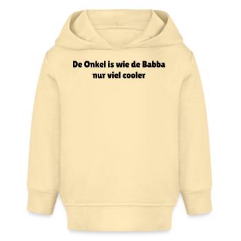 Hessischer Onkel Spruch lustig - Baby Organic Hoodie Baby Cruiser von Stanley/Stella - Creme - Vorne