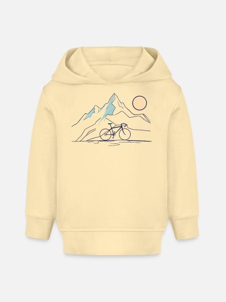 Mountain Ride - Baby Organic Hoodie Baby Cruiser von Stanley/Stella - Creme