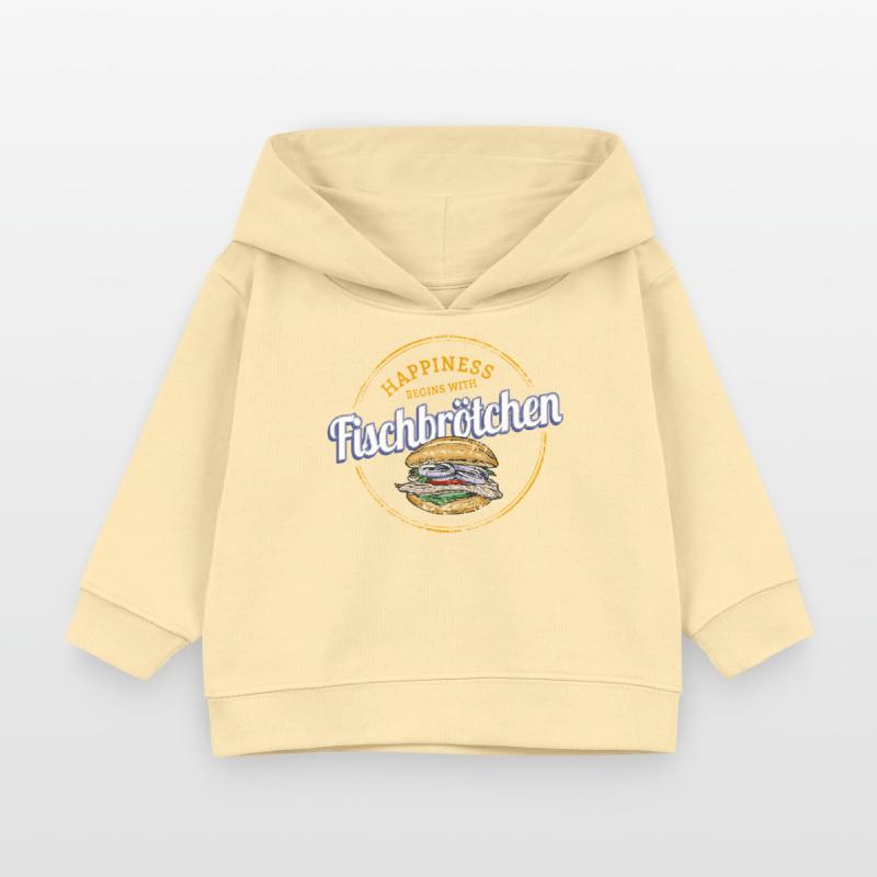 Fischbrötchen mit Matjes oder Bismarckhering Baby Organic Hoodie Baby Cruiser von Stanley/Stella