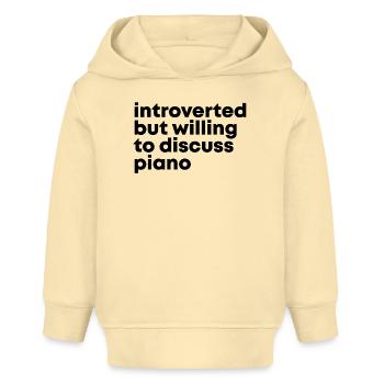 Klavier - Baby Organic Hoodie Baby Cruiser von Stanley/Stella - Creme - Vorne