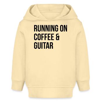 guitare - Sweat à capuche bébé bio Stanley/Stella - crème - Devant