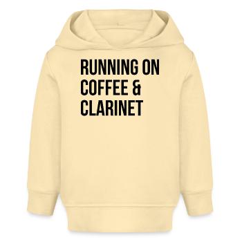 clarinette - Sweat à capuche bébé bio Stanley/Stella - crème - Devant
