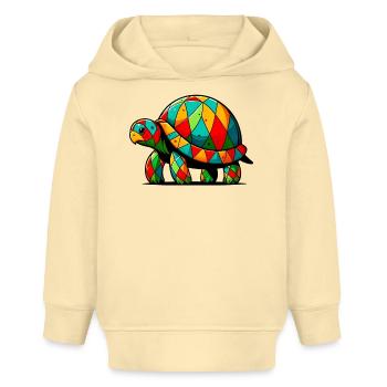 Harlekin-Schildkröte - Baby Organic Hoodie Baby Cruiser von Stanley/Stella - Creme - Vorne