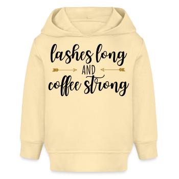 CILS LONGS ET CAFÉ FORTS - Sweat à capuche bébé bio Stanley/Stella - crème - Devant