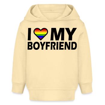 I love my boyfriend - Baby Organic Hoodie Baby Cruiser von Stanley/Stella - Creme - Vorne