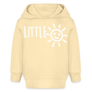 Notre petit rayon de soleil, notre bébé chéri - Sweat à capuche bébé bio Stanley/Stella - crème - Devant