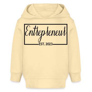 Entrepreneur Est. 2023 Cadeau d’entrepreneur diplômé - Sweat à capuche bébé bio Stanley/Stella - crème - Devant