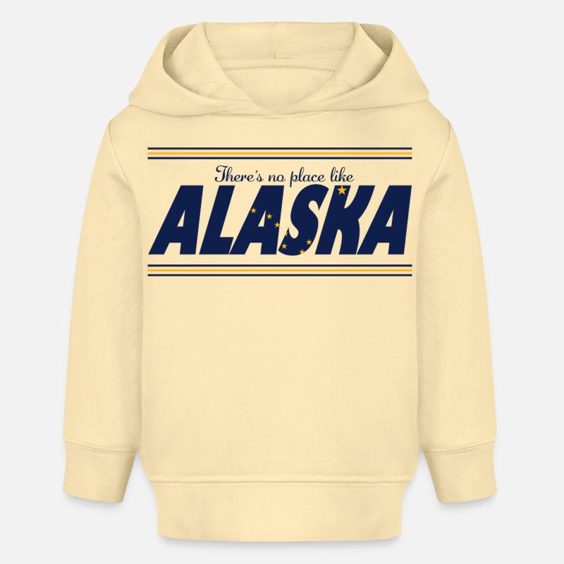 no place alaska - Sweat à capuche bébé bio Stanley/Stella - crème