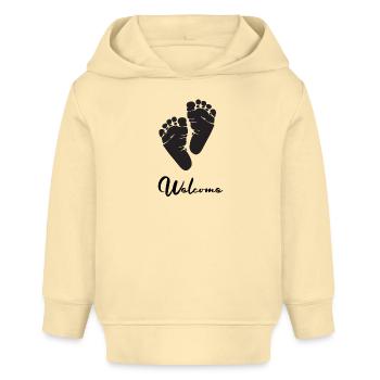 hello baby welcome - Baby Organic Hoodie Baby Cruiser von Stanley/Stella - Creme - Vorne