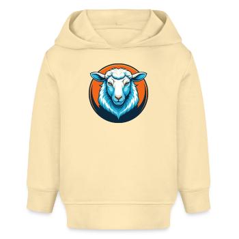 Schaf Niedlich Kawaii Cartoon Clipart Tier Haustier Logo - Baby Organic Hoodie Baby Cruiser von Stanley/Stella - Creme - Vorne