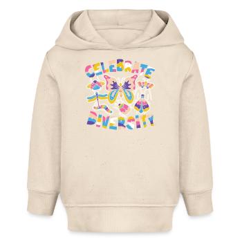 Celebrate Diversity - Baby Organic Hoodie Baby Cruiser von Stanley/Stella - Natur - Vorne