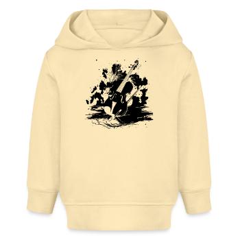 Geige - Baby Organic Hoodie Baby Cruiser von Stanley/Stella - Creme - Vorne