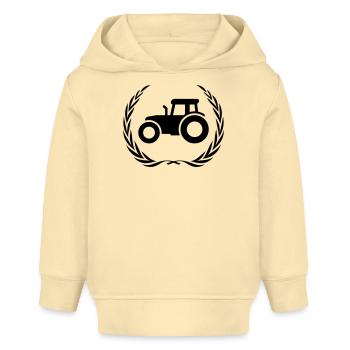 Traktor Symbol Farmer - Baby Organic Hoodie Baby Cruiser von Stanley/Stella - Creme - Vorne