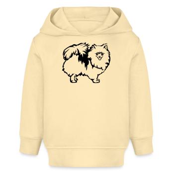 Dwarf spitz - Baby Organic Hoodie by Stanley/Stella - cream - Front