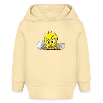 Böses Küken - Baby Organic Hoodie Baby Cruiser von Stanley/Stella - Creme - Vorne