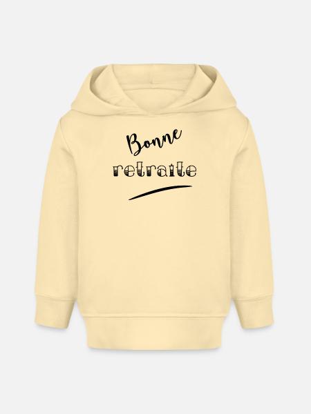 RETRAITE. RETRAITE. RETRAITEE. RETRAITE - Hoodie baby ekologisk Stanley/Stella - crème