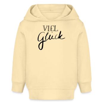 Viel Glück - Baby Organic Hoodie Baby Cruiser von Stanley/Stella - Creme - Vorne