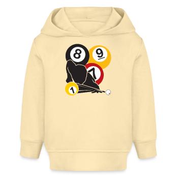 Billiards Focus - Baby Organic Hoodie by Stanley/Stella - cream - Front